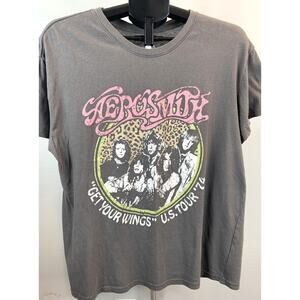 Aerosmith Women's XL T-Shirt Gray